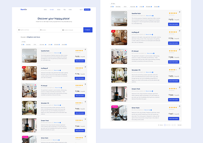 Rent on (Booking screen) design minimal typography ui ux web