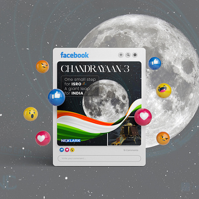 Chandrayaan 3 creative design graphic design illustration photoshop
