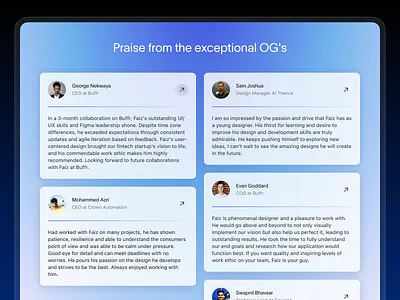 Testimonials (real*) testimonial testimonials ui visual design