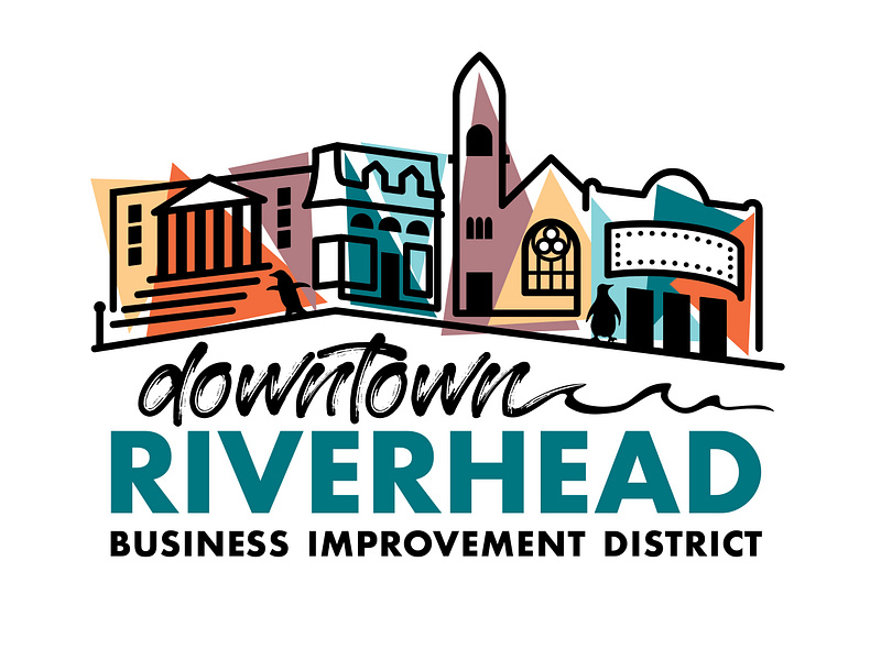 Riverhead BID branding graphic design logo