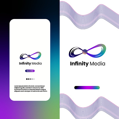 Infinity Media Logo (unused) branding design graphic design illustration infinity logo infinity media letter logo logo typography vector