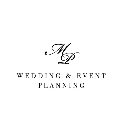 MP Wedding and Events Planning branding logo small business