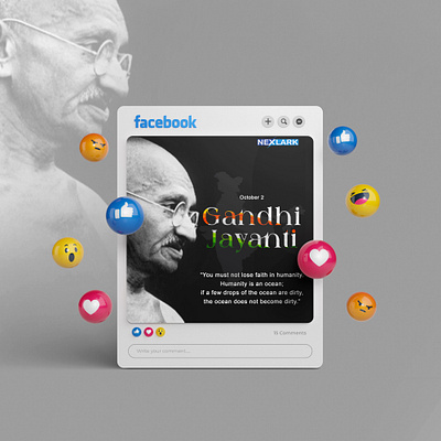 Gandi Jayanti branding creative design graphic design illustration photoshop