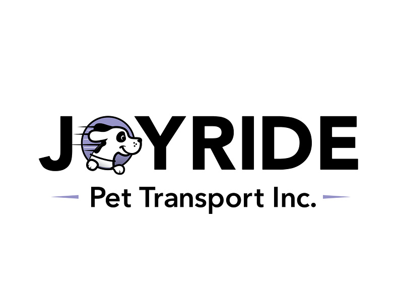 Joyride Pet Transport branding graphic design logo