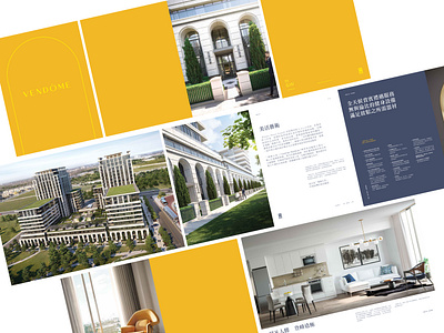 VENDOME Condo Presentation Booklet design graphic design layout