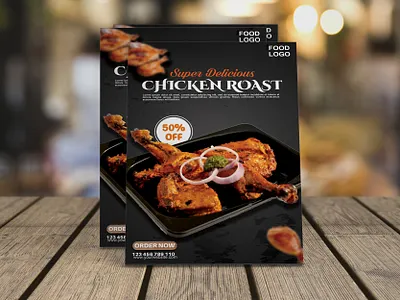 Chicken Roast Poster Design chicken roast poster design poster design
