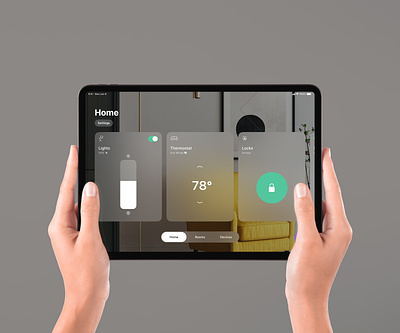 Smart Home app controls ecosystem ipad mobile app native app smart home tablet app ui uiux user interface