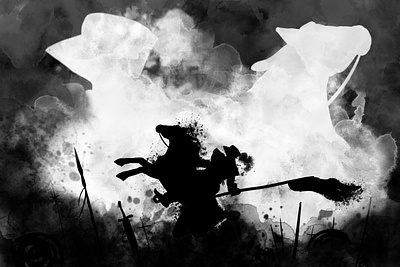 Battle spirit art background concept fantasy horror illustration loadingscreen