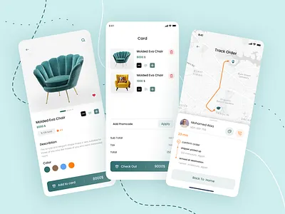 Furniture App Order Tracking furniture order tracking ui app
