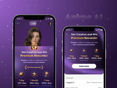 Anima - Bulletin Design 👑 app design banner banner in app bulletin bulletin app bulletin design mobile mobile app design mobile upp design paywall paywalls design settings ui design