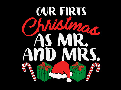 Our First Christmas As Mr And Mrs Funny Holiday Xmas Design christmas pajama
