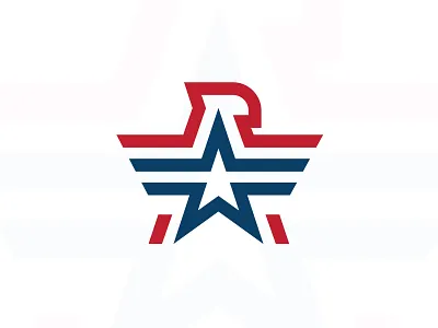 Eagle Star abstract eagle logo bald eagle custom logo eagle and star eagle logo eagle star freedom logo design minimal minimalist modern bird national bird patriotic patriotic eagle popular us flag usa usa bird