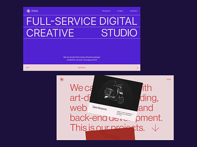 Digital Studio concept design grid ui web
