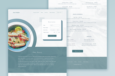 Webpage Design branding design graphic design hero design menu design minimal restaurant restaurant website ui ux uxui web design webpage website