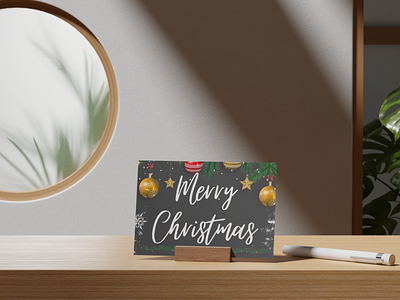 Merry Christmas Card Editable Canva canva card christmas editable greetingcard holiday merrychristmas template