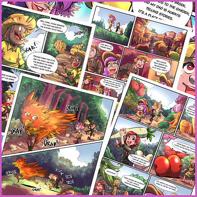 Harmony Comic Project - Complete! artwork children book comic comic book commission design digital illustration storyboard storytelling visual