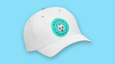 Moloko Podcast Cap - Merch branding cap illustration mascot brand merch podcast