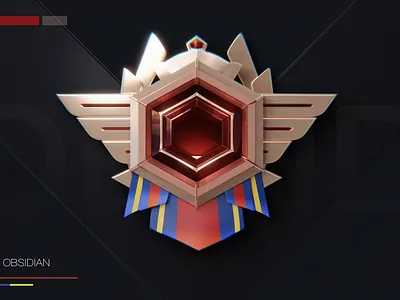 OBSIDIAN ICON 3d graphic design icon