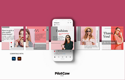 Outfit Style Instagram Carousel adobe photoshop art branding carousel concept creative creativeart design dribbble fashion graphic design graphicdesigner graphics instagram outfit simple style