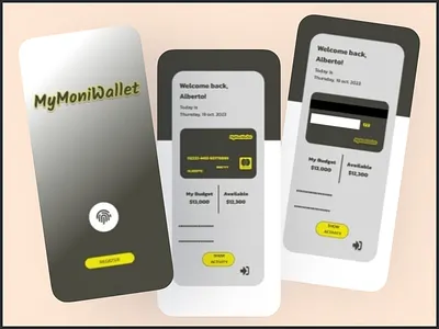 MyMoniWallet app design figma fintech mobile product prototype ui user experience user interface ux wallet wireframe