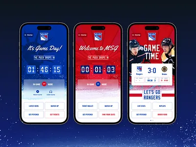New York Rangers App hockey mobile app new york rangers nyr ui