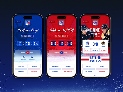 New York Rangers App hockey mobile app new york rangers nyr ui