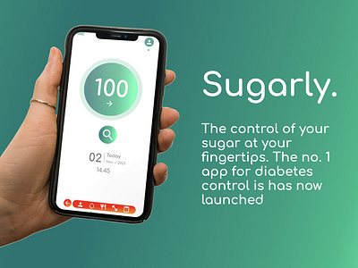 Sugarly: All-in-one Glucose Tracking App app design glucose tracking health ux ui healthcare medical app medical design medical ux ui medicine ui ux
