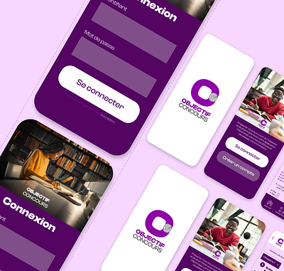 OBJECTIF CONCOURS APP app graphic design mobile ui uxdesign web