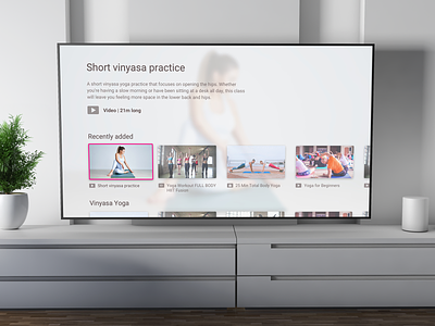 Virtual studio Fettle - TV app app conceptik design smart tv sport stream tv tv app tv application ui user interface