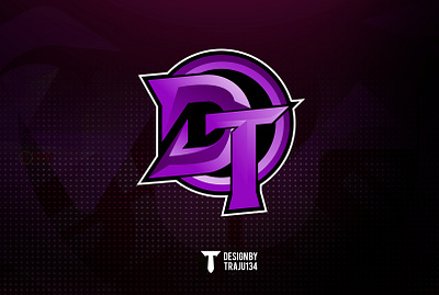 DT Initial Logo branding design esport esport logo esportlogo esports game esport gamer logo gaming logo graphic design illustration initial logo logo logodesign purple twitch
