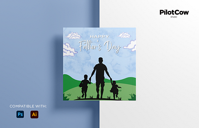 Fathers Day Poster adobe photoshop branding creativeart design dribbble fathersday graphic design holiday illustration poster specialday