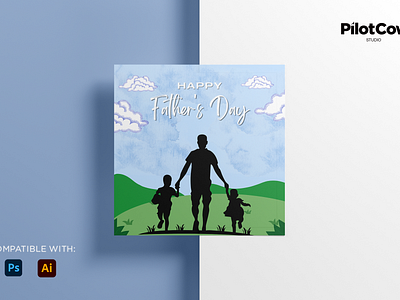 Fathers Day Poster adobe photoshop branding creativeart design dribbble fathersday graphic design holiday illustration poster specialday