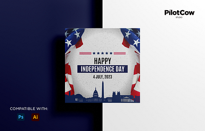 Independence Day Poster adobe photoshop branding creativeart design dribbble graphic design holiday illustration independenceday poster usa