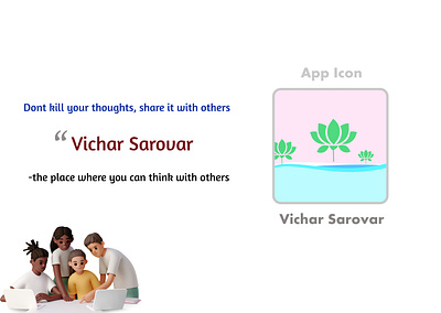 Vichar Sarovar | App Icon app icon brand branding designing figma icon logo ui ux vichar sarovar