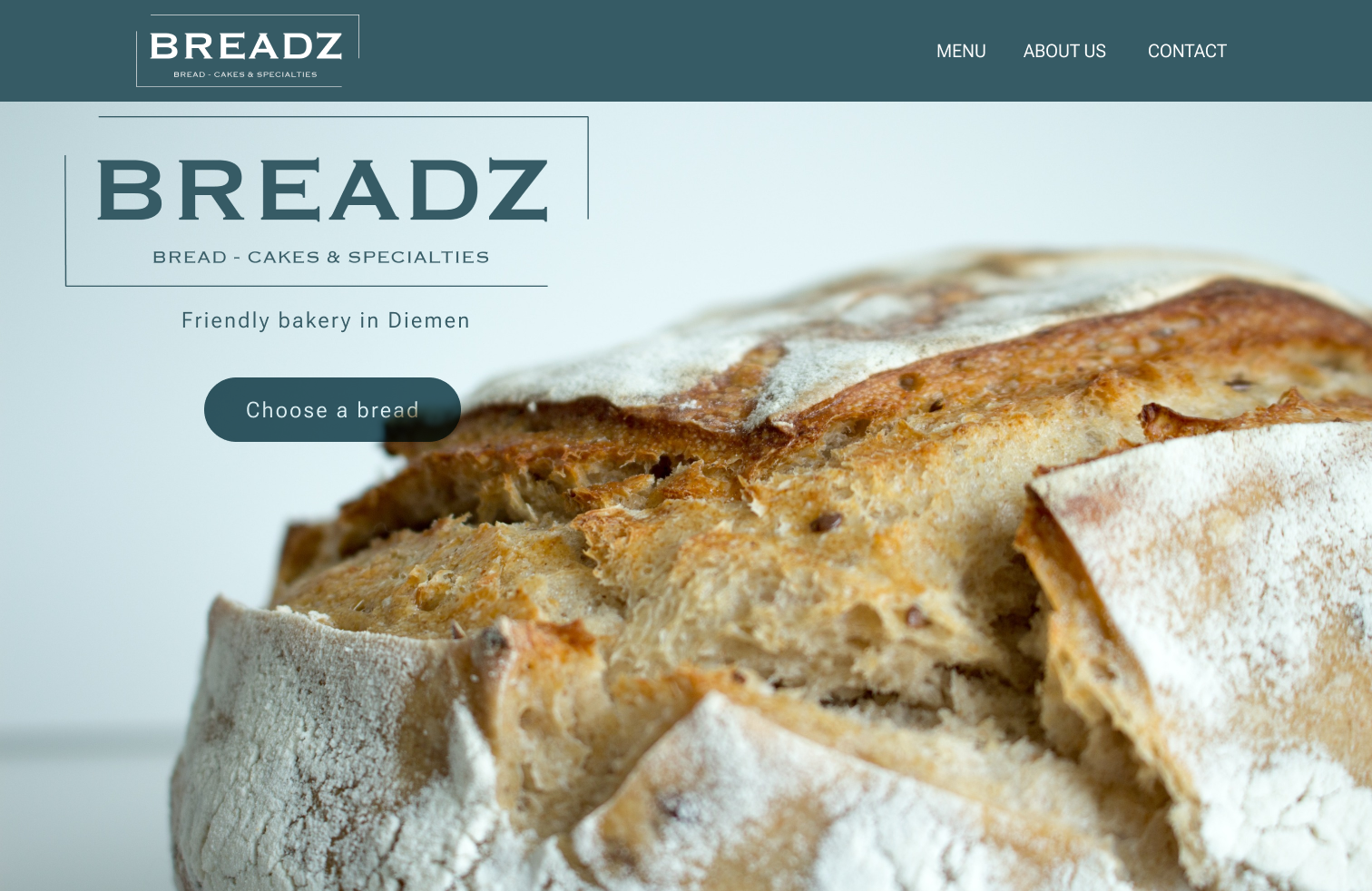 Daily UI I Landing page for Bakery branding landing page logo typography ui user expireance user interface ux vector webdesign website