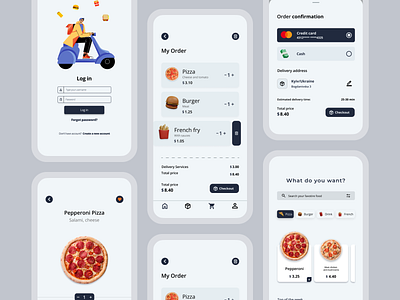 Food app app design delivery design figma food app graphic design mobile mobile design ui