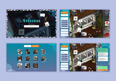 Persona app design design graphic design ui