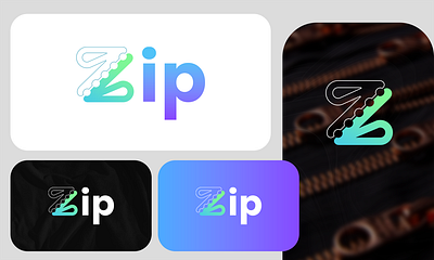Zip logo branding graphic design logo