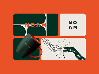 NOAM - Brand identity brand brand identity branding green identidade visual illustration logo logotype mental health