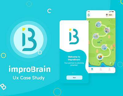 ImproBrain UX case study 3d animation app app design branding design graphic design illustration logo motion graphics typography ui ux ux case study vector