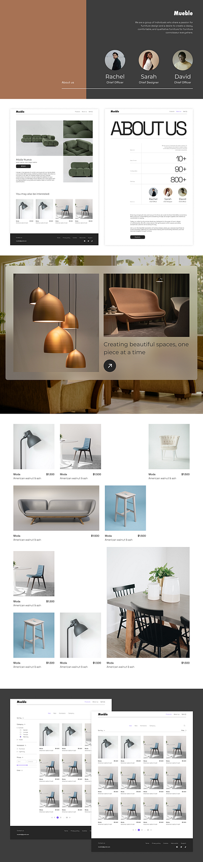 Furniture shop branding design graphic design typography ui ux