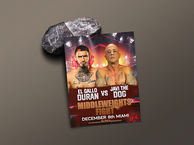 Fight Night Flyer adobe photoshop branding design fight flyer graphic design night print