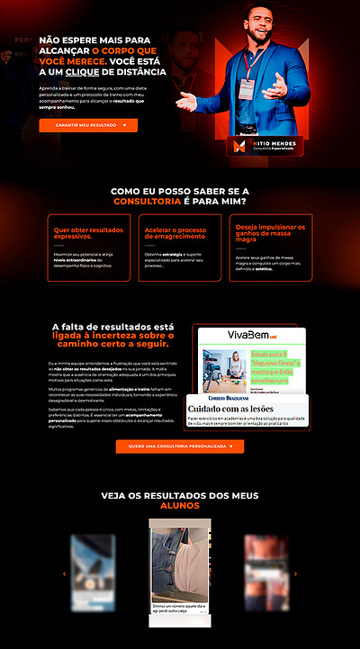 Página de vendas - Nitio Mendes art landing page ui ux website