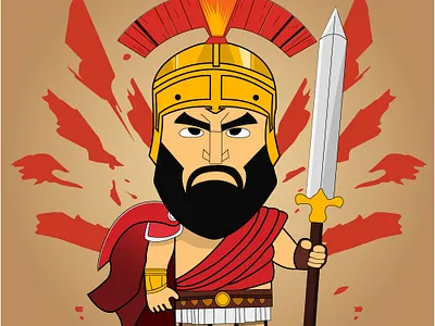 Warrior, calm in the eyes design graphic design illustration vector