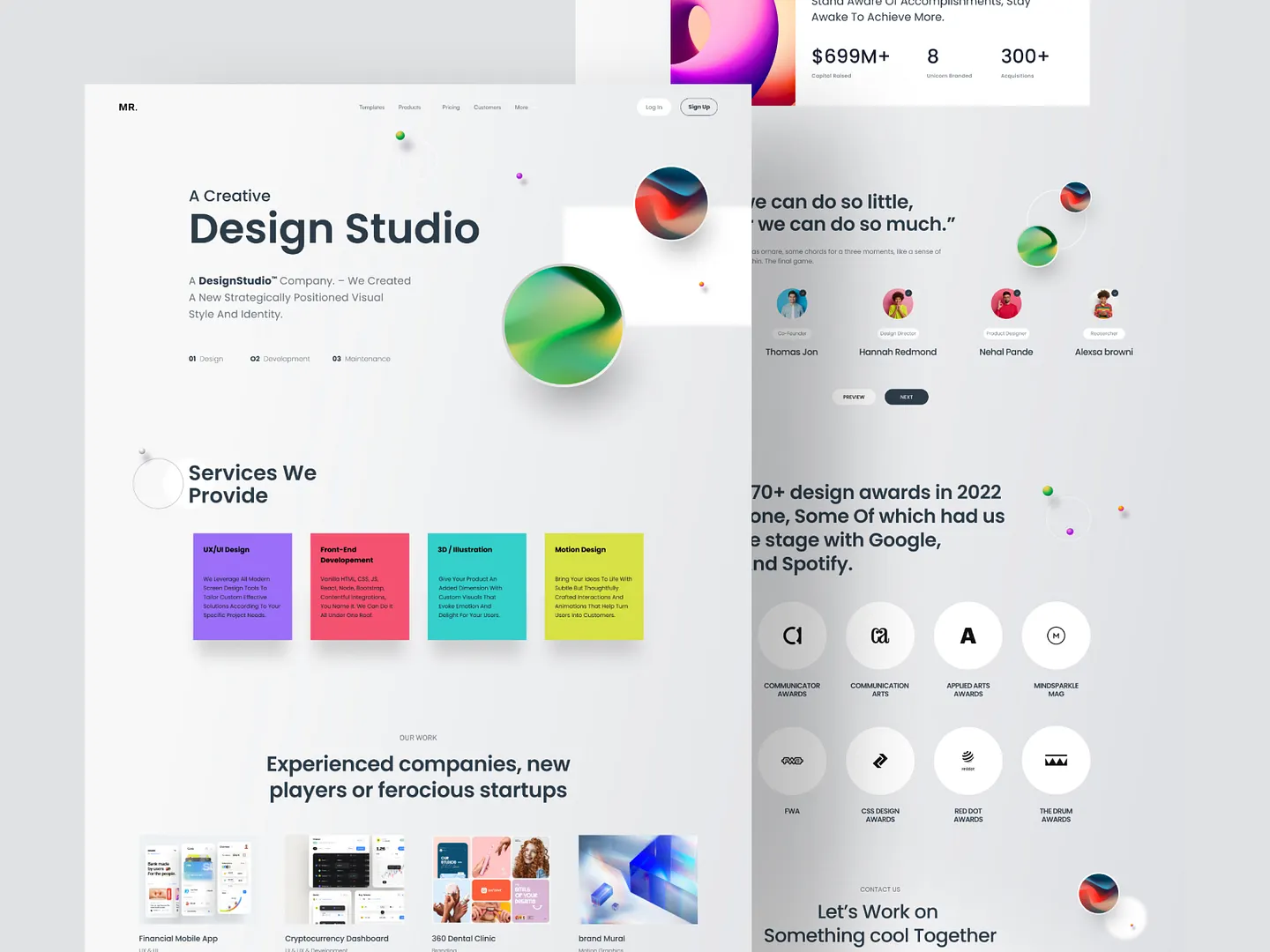 Innovative Studio Website Design for Creative Agencies