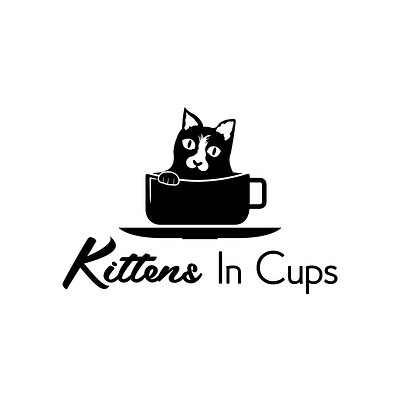 Kittens In Cups 3d design flyer design graphic design illustration logo vector