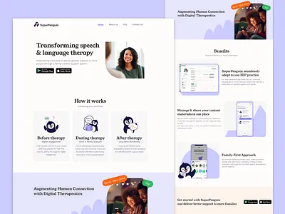 Brand new website for SuperPenguin 🐧 responsive ui web design webflow website