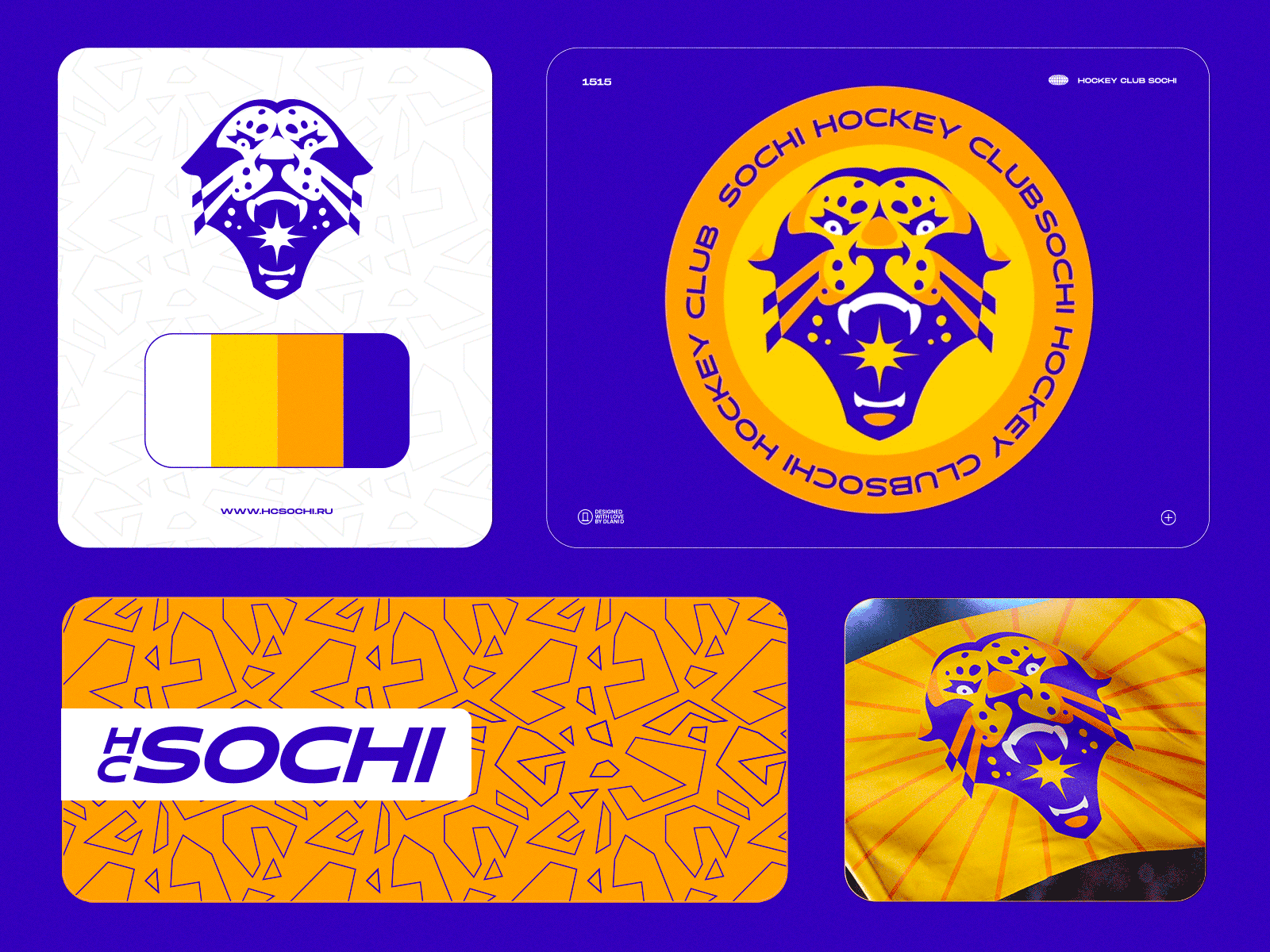 HC SOCHI concept | Sports logo | Brand Identity branding cat design esports graphic design hockey identity leopard lion logo logotype mascot mascot design sports sports logo team tiger