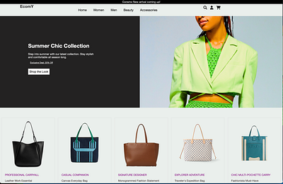 EcomY E-commerce Shop branding e commerce graphic design ui web