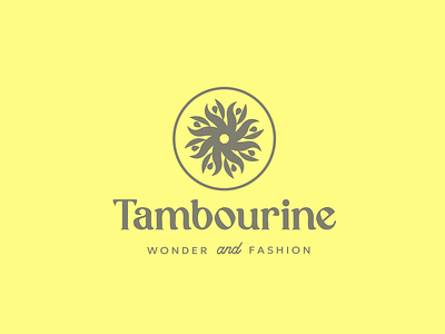 Tambourine logo design logo tambourine vector